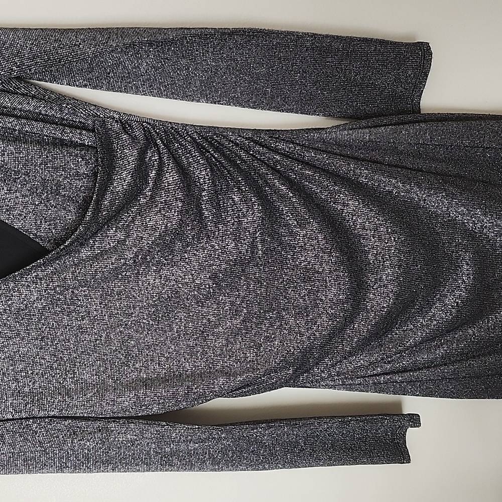 Ted Baker London metallic ruched midi cocktail party dress, date night, evening - Picture 4 of 10